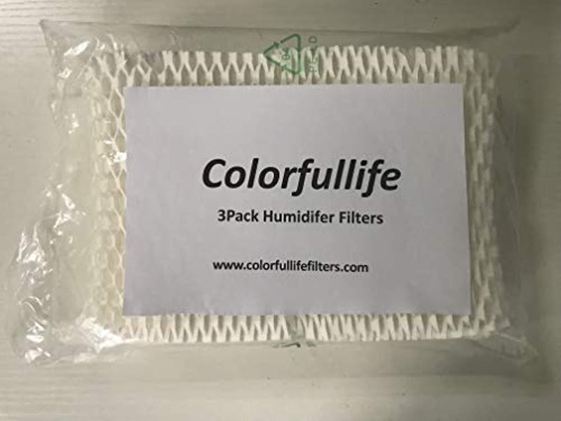 Colorfullife 3 Pack HAC-504 Humidifier Wicking Filters for Honeywell Humidifier Replacement Filter HAC-504AW, HAC504V1,HAC-504 Filter A (3)