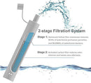 Water Bottle with Filter BOTTLED JOY 25oz BPA Free with Replaceable 2-Stage Water Filter Straw Hollow Fiber Membrane Reusable for Hiking Camping Backpacking Hunting Fishing Emergency Survival