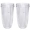 Replacement Cup for Nutribullet Replacement Parts 32oz for Nutri Bullet 600W and 900W, Pack of 2 by Easeurlife