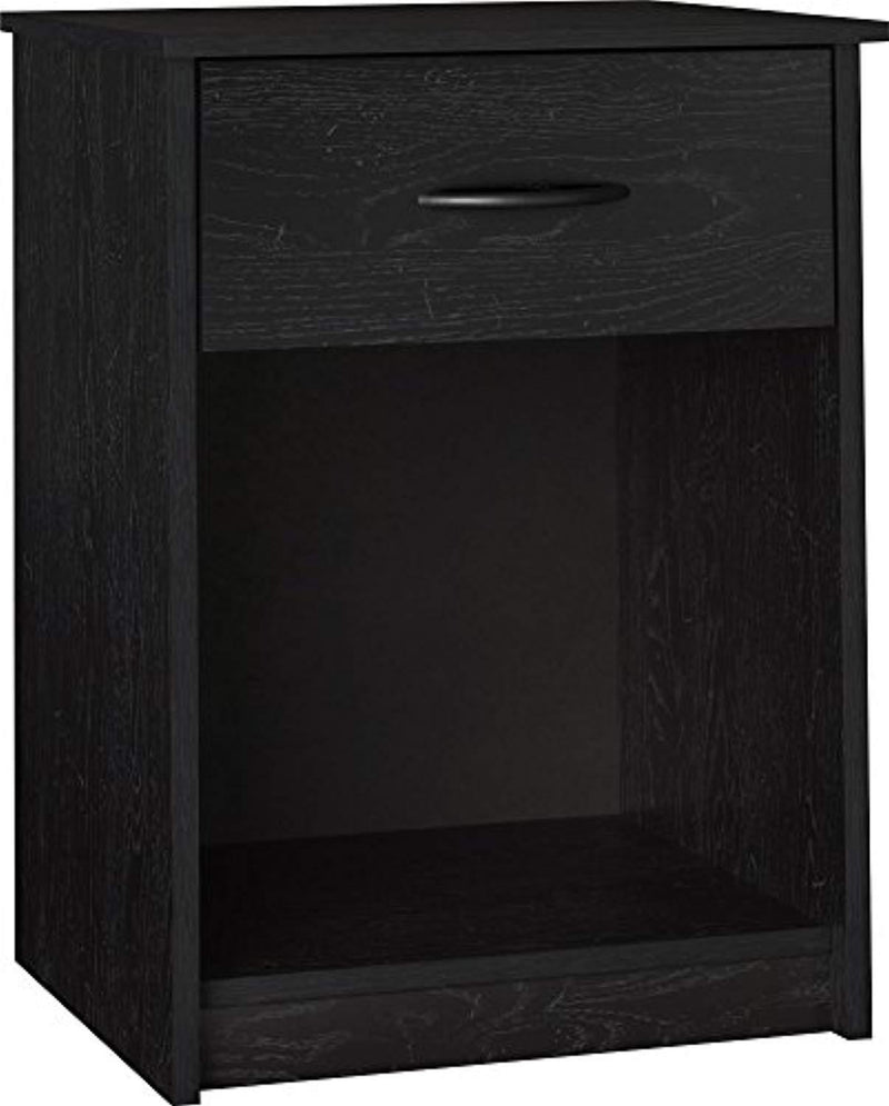 Ameriwood Home Core Nightstand, Black Oak