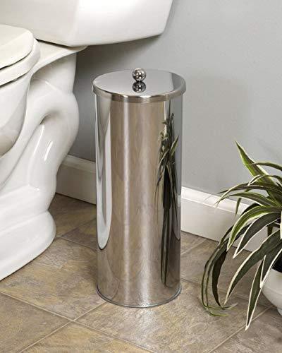 Huji Rust Resistant Stainless Steel Toilet Paper Roll Canister Holder for Bathroom Storage (1, Toilet Paper Canister)