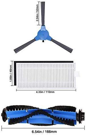 Replacement Parts for Eufy RoboVac 11S, RoboVac 30, RoboVac 30C, RoboVac 15T, RoboVac 15C, RoboVac 12, RoboVac 35C Vacuum Filters, Side Brushes,Rolling Brushes