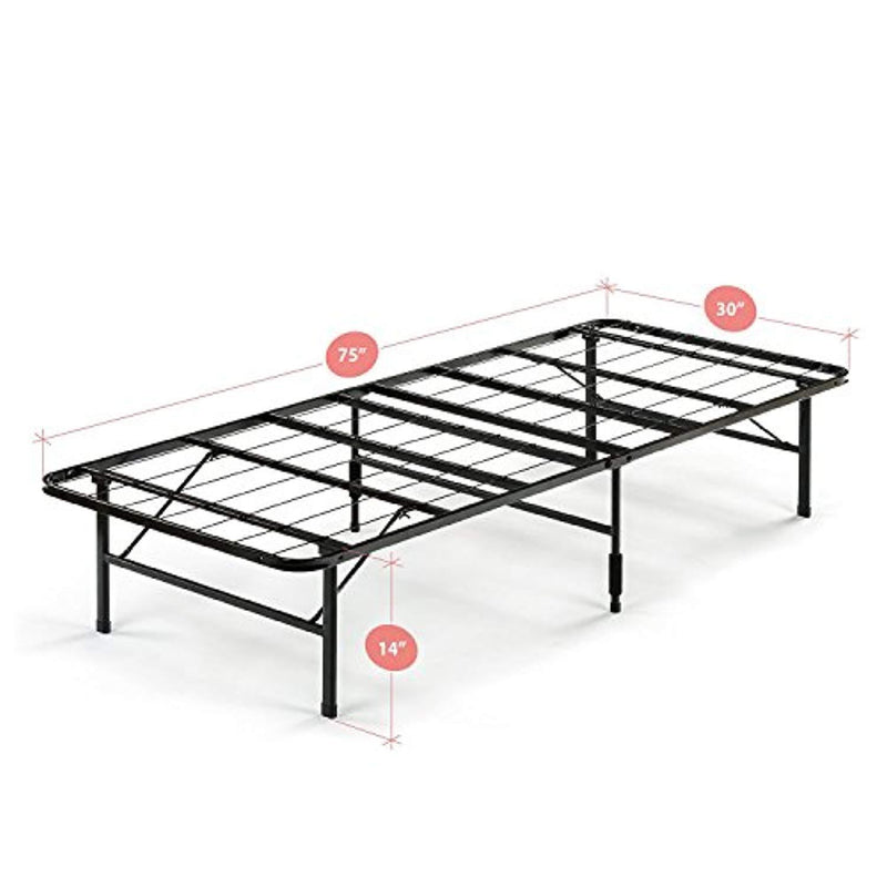 Zinus Shawn 14 Inch SmartBase Mattress Foundation in Narrow Twin / Cot size / 30” x 75” / Platform Bed Frame / Box Spring Replacement