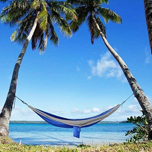 Kootek Camping Hammock Double & Single Portable Hammocks with 2 Tree Straps, Lightweight Nylon Parachute Hammocks for Backpacking, Travel, Beach, Backyard, Patio, Hiking