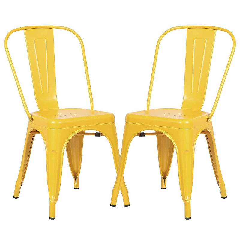 POLY & BARK EM-112-BLK-X4 Trattoria Side Chair in in Black (Set of 4)