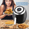 Mockins Professional Extra Large 4 Liter Air Fryer with an Advanced LCD Touch Screen with 7 Built-in Cooking Presets & Rapid Air Circulation Technology Includes a Free Recipe Book