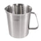 Measuring Cup, [Upgraded, 3 Measurement Scales, Including Cup Scale, ML Scale, Ounce Scale], Newness Stainless Steel Measuring Cup with Marking with Handle, 64 Ounces (2.0 Liter, 8 Cup)