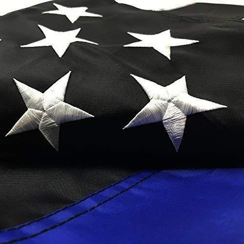 American Flag 3x5 ft - Heavy-Duty US Flag - Embroidered Stars - Nylon USA Flag Built for Outdoors - Sewn Stripes - UV Protection - Brass Grommets
