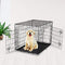 36" Double Door Folding Metal Dog Crate Pet Cage PCT02