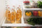 California Home Goods 16 Ounce Grolsch Beer Bottles with EZ Caps, Resealable & Reusable, Clear, Set of 6