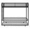 DHP 4299019 Triple Black Metal Bunk Bed Frame, Twin Size,