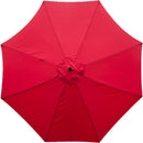 Sunnyglade 9ft Patio Umbrella Replacement Canopy Market Umbrella Top Outdoor Umbrella Canopy with 8 Ribs (Red)