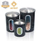 Kitchen Food Storage Canister Set - For Ideahome Stainless Steel Organization Canisters Set of 3 Containers, with Airtight Lid, Great for Home Kitchen Counter Storage and Decor