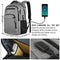 Laptop Backpack,Business Travel Anti Theft Slim Durable Laptops Backpack with USB Charging Port,Water Resistant College School Computer Bag for Women & Men Fits 15.6 Inch Laptop and Notebook - Grey