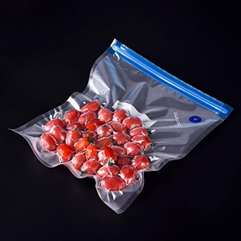 Sous Vide Bags Kit for Anova Cookers - 15 Reusable Food Vacuum Sealed Bags, 1Bag Sealing Clips Easy to Use, Practical for Long-time Sous Vide Cooking & Food Storage