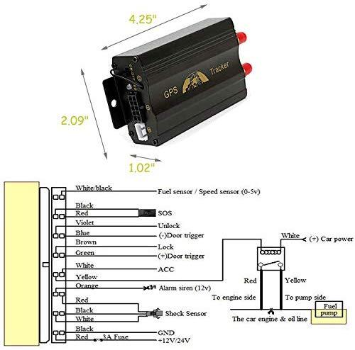 Vehicle Car GPS Tracker 103B GSM Alarm SD Card Slot Anti-Theft Realtime Spy Tracker for GSM GPRS GPS System Tracking Device