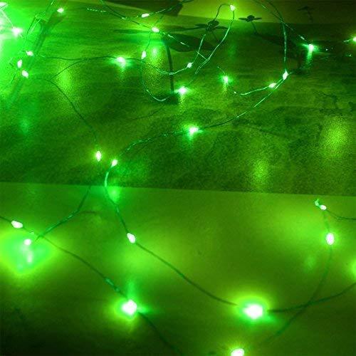 Lhomeled 2 Pack Led Fairy Lights Fairy String Lights Battery Operated Waterproof 8 Modes 50 LED 16.5ft String Lights Copper Wire Firefly Lights Remote Control Timer Halloween Christmas Lights Red