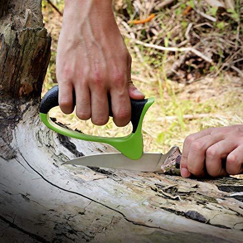 Mossy Oak Hunting Field Dressing Kit - Fixed Blade Full Tang Handle Portable Butcher Game Processor Set