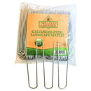 The Relaxed Gardener Galvanized Landscape Staples-100 Count Bag Anti-Rust Professional Grade 6 Inch 11 Gauge