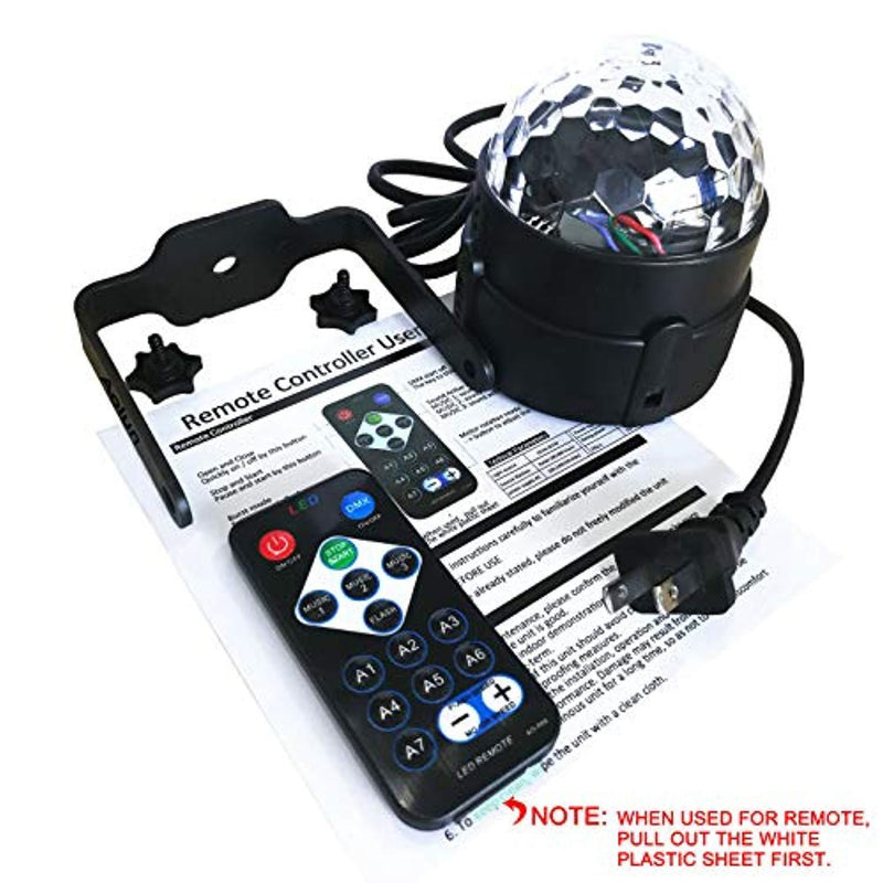 Party Lights,Disco Lights Sound Activated with Remote, Halloween Disco Ball Light,Stage lights-Multi Colors Rotating Magic LED Strobe Lights for Xmas Parties,Room,Pool,Club,Home,Church,Karaoke,Wedding