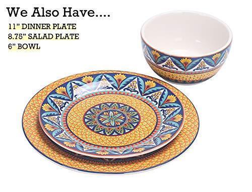 Bico Havana Ceramic 14 inch Rectangular Serving Platter, Set of 2, for Serving Salad, Pasta, Cheese, Ham, Appetizer, Microwave & Dishwasher Safe, House Warming Birthday Anniversary Gift