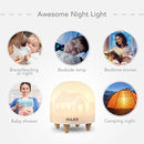 LED Night Light for Kids, iSiLER Portable Silicone Cute Nursery Night Lamp, Romantic Dim Mood Lamp, Touch Control Bedside Lamp, Baby Night light BPA-Free, 48 Hours Runtime