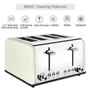 2 Slice Toaster, CUSIBOX Extra Wide Slots Stainless Steel Toaster with 7 Bread Browning Settings, REHEAT/DEFROST/CANCEL Function, 750W