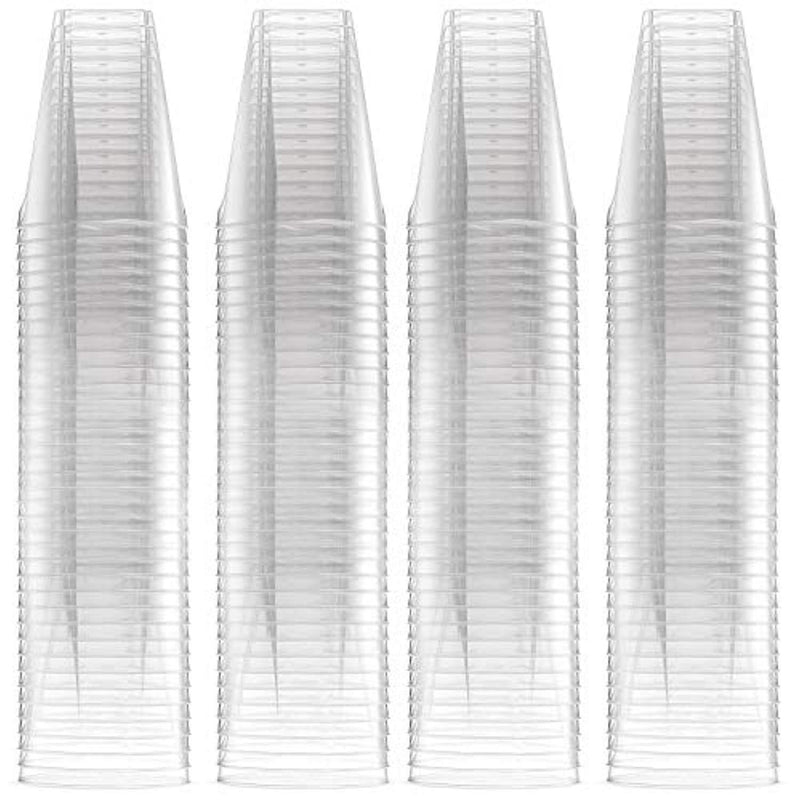 500 Disposable Hard Plastic Shot Glasses, 2oz(60ml) - Crystal Clear, Heavy Duty, Shatterproof & Reusable Shot Cups - for Shots, Vodka Jelly, Weddings, Dinners, Christmas, New Year - 100% Recyclable