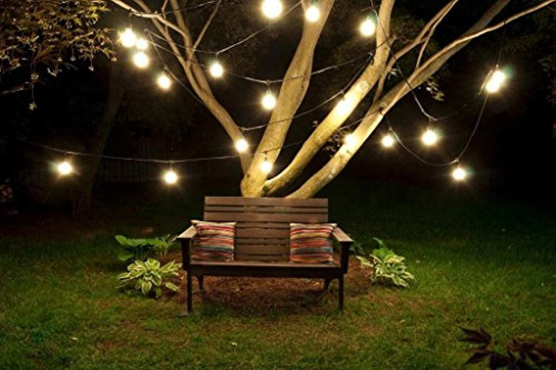 Outdoor String Lights 25 Feet Indoor Globe String Lights for Bedroom Party Patio Lights with 25 Bulbs by Noza Tec
