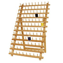 US Art Supply Premium Beechwood 120-Spool Sewing and Embroidery Thread Rack