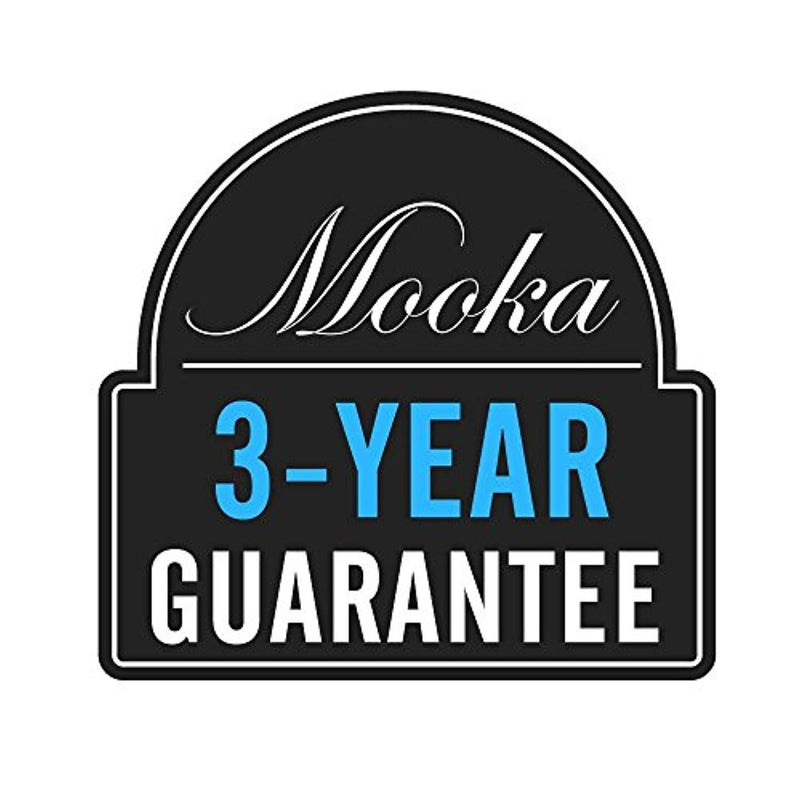 Mooka Air Purifier with True HEPA Filter, Portable Air Cleaner for Rooms and Offices, Odor Cleaner with 3 Stage Filtration System, Night Light, 2 Fan Speeds, 100% Ozone Free