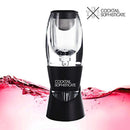Premium Red Wine Aerator Decanter by Cocktail Sophisticate: Acrylic Dispenser Pourer 3 Stage Quick Decanting System with Stand | Gift Box Set for Wine Lovers