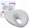 Newborn Baby Head Shaping Pillow | Memory Foam Cushion for Flat Head Syndrome Prevention | Prevent Plagiocephaly | Best Perfect for Baby Boy & Girl (Light Gray) by BEBO BEBA