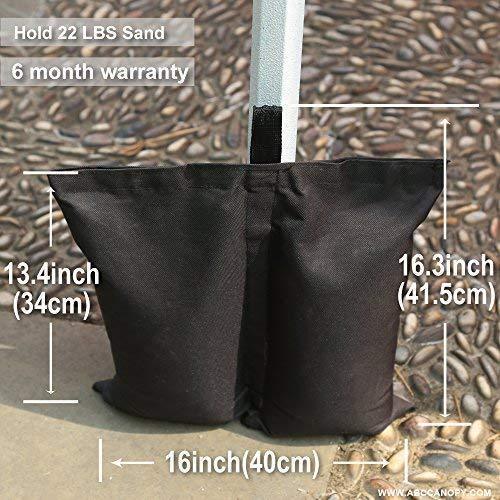 ABCCANOPY Industrial Grade Weights Bag Leg Weights for Pop up Canopy Tent 4pcs-Pack ¡­