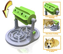 Interactive Dog & Cat Food Puzzle Toy - Ito Rocky Treat Boredom Dispensing Slow Feeder - Anxiety IQ Training in Smart Feeding and Adjustable Height for Small/Medium Dogs