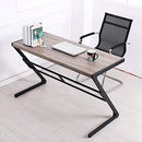 FIVEGIVEN Rustic Computer Writing Desk Industrial Study Table Simple Z Shaped Desk Driftwood 48 Inch