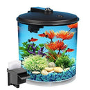 Koller Products AquaView 2-Gallon 360 Fish Tank with Power Filter and LED Lighting - AQ360-24C