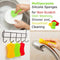 Miracle Market Silicone Dish Sponge 4.72 x 2.75 x 0.62 inch, 3 Pack | Gentle and Hygienic Kitchen Silicone Sponge for Non-Scratch Dish Washing, Cleaning | Colorful Multipurpose Dish Scrubber