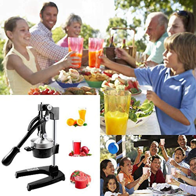 ROVSUN Commercial Grade Citrus Juicer Hand Press Manual Fruit Juicer Juice Squeezer Citrus Orange Lemon Pomegranate (Black)