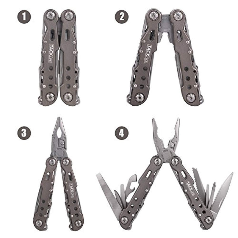 TACKLIFE 13-in-1 Multitool Knives, Multifunctional Multi Tools Pocket Pliers for Home, Office, Camping and Fishing - MPY07