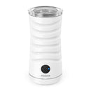 Milk Frother Miroco Electric Milk Steamer Automatic Soft Foam Maker Cold Hot Milk Warmer Silent Operation for Cappuccino, Latte, Coffee White