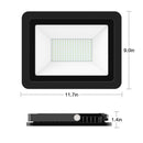 LED Flood Light 200W, 20000LM 6000K IP66 Waterproof Indoor Outdoor LED Security Lights Wall Lights for Cell, Lascape, Parking lot, Garden, Basketball Football Playground Commercial Lighting with Plug
