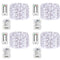 4 Pack Fairy Lights Fairy String Lights Battery Operated Waterproof 8 Modes Remote Control 50 Led String Lights 16.4ft Silver Wire Firefly lights for Bedroom Wedding Festival Decor (Cool White) ¡­