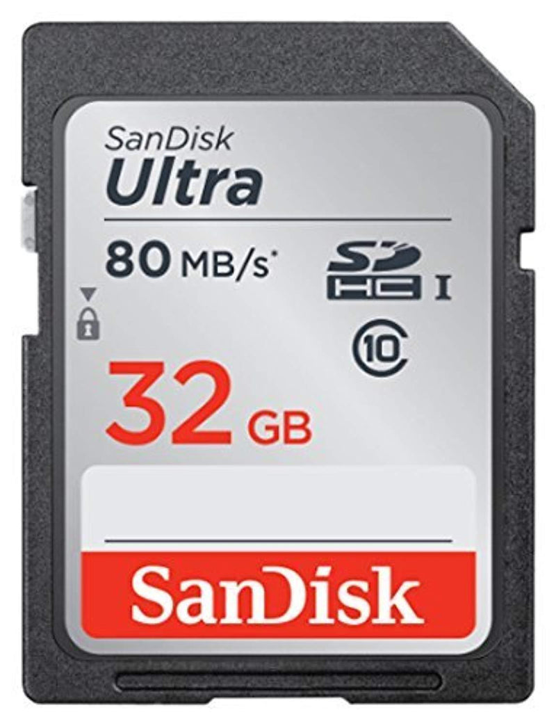 Calumet Sandisk Ultra SDHC 32GB 80MB/S C10 Flash Memory Card (SDSDUNC-032G-AN6IN) 2 Pack