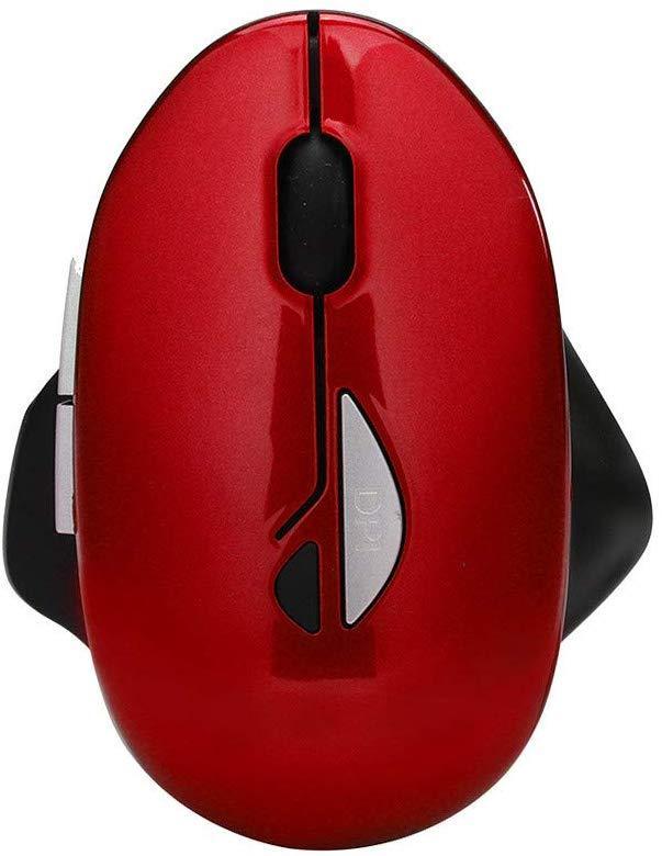 Bosji Wireless Mouse 2.4Ghz 6D Portable Bluetooth MuteTravel Mouse Optical Cordless Ergonomic Gaming Mice Computer Accessories for Laptop Desktop PC (Red)