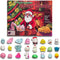 Purple Ladybug Novelty Mochi Squishy Advent Calendar for Kids with 24 Different Cute Mochi squishies Including Santa! Super Gift! 24 Kawaii Squishy Toys! Santa Tree Toy Advent Calendars 2018