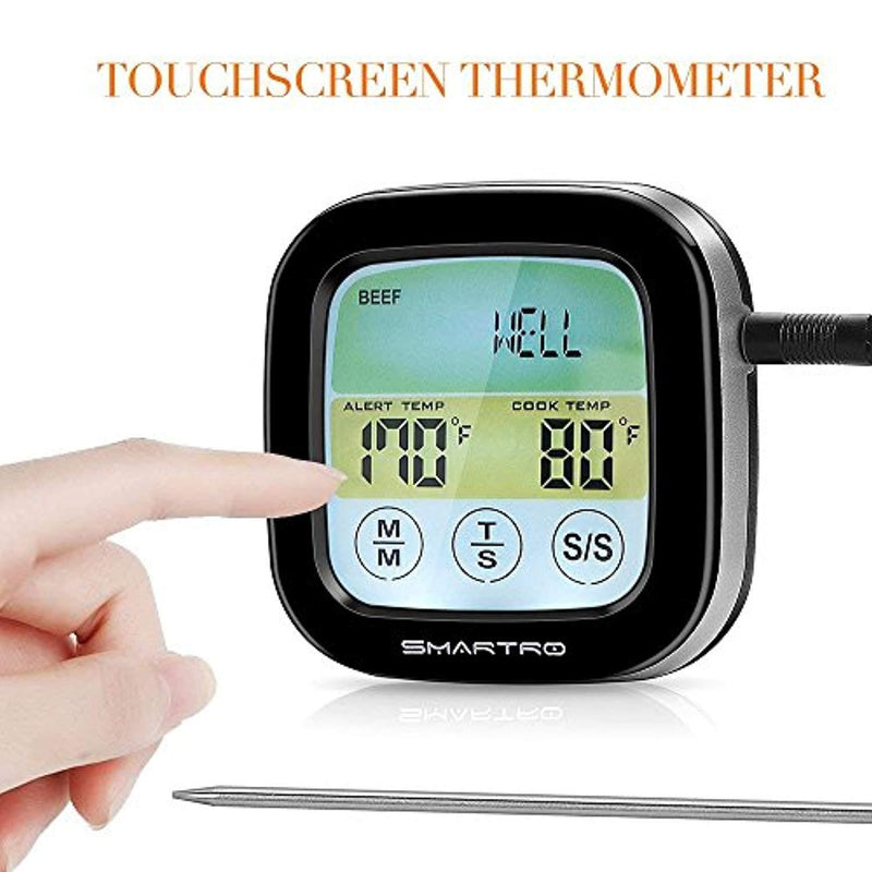 SMARTRO ST59 Digital Meat Thermometer for Oven Kitchen Grill Food Smoker Cooking with 2 Probes and Timer