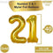 KatchOn Number 21 and Gold Confetti Balloons - Large, 40 Inch Foiil Gold Balloons | 5 Gold Confetti Balloons, 12 Inch | 21st Birthday Party Decorations | Party Supplies for Anniversary Décor