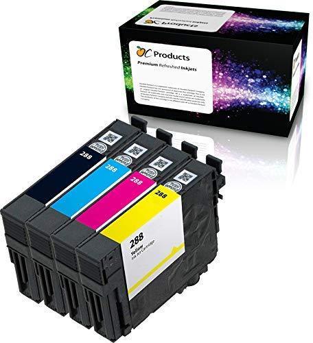 OCProducts Remanufactured OCP-288 Ink Cartridge Replacement for Expression XP-430 XP-434 XP-330 XP-446 XP-340 XP-440 Printers (1 Black 1 Cyan 1 Magenta 1 Yellow)