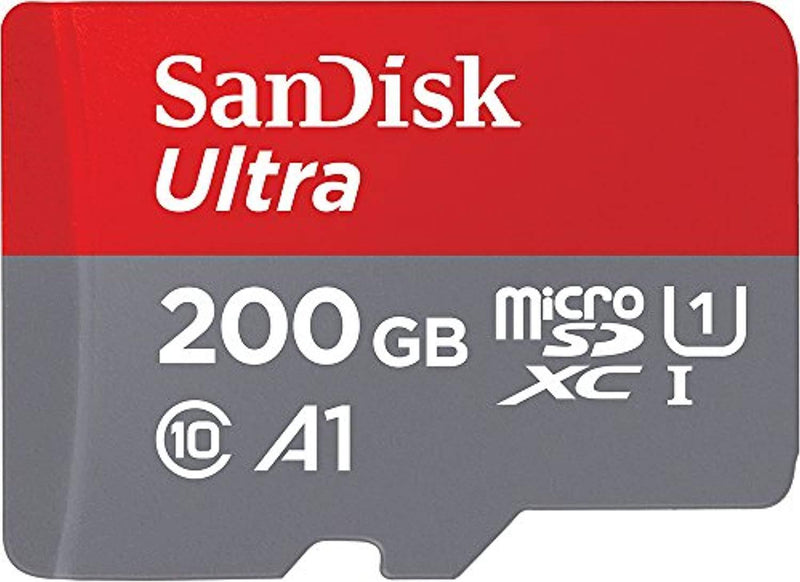 Sandisk Ultra 200GB Micro SDXC UHS-I Card with Adapter - 100MB/s U1 A1 - SDSQUAR-200G-GN6MA